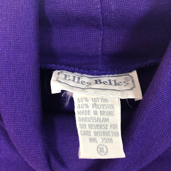 ✨Elles Belles Purple Turtleneck Sweater✨ - Picture 4 of 5